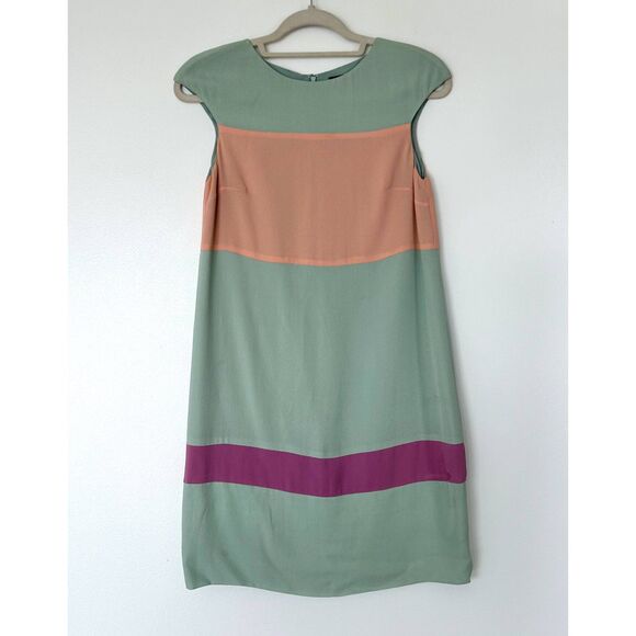 EUC Camilla and Marc Pastel Colorblock Shift Mini Dress Resort 2013 AU 8 US 4 - Picture 9 of 13